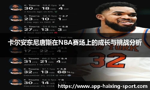 卡尔安东尼唐斯在NBA赛场上的成长与挑战分析